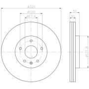 MDC2500 Brzdový kotouč MINTEX