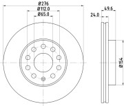 MDC2690 Brzdový kotouč MINTEX