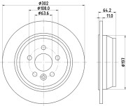 MDC2804C Brzdový kotouč MINTEX