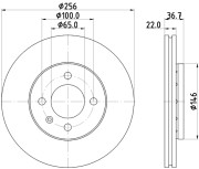 MDC2758 Brzdový kotouč MINTEX