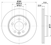 MDC2770C Brzdový kotouč MINTEX