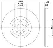 MDC2788C Brzdový kotouč MINTEX