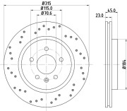 MDC2790C Brzdový kotouč MINTEX