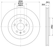 MDC2791C Brzdový kotouč MINTEX