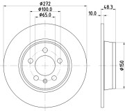 MDC2800C Brzdový kotouč MINTEX