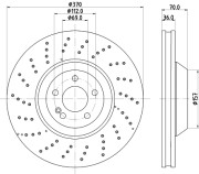 MDC2825C Brzdový kotouč MINTEX