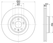 MDC2830C Brzdový kotouč MINTEX