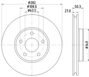 MDC2866C Brzdový kotouč MINTEX