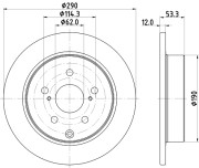 MDC2919C Brzdový kotouč MINTEX