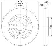 MDC2936C Brzdový kotouč MINTEX