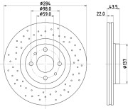 MDC3186C MINTEX brzdový kotúč MDC3186C MINTEX