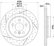 MDC2950C MINTEX brzdový kotúč MDC2950C MINTEX