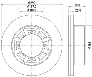 MDC2975C Brzdový kotouč MINTEX