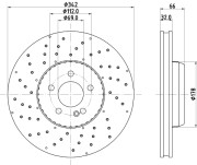 MDC3237C MINTEX brzdový kotúč MDC3237C MINTEX