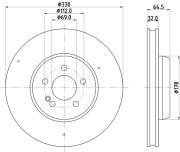 MDC83138C MINTEX brzdový kotúč MDC83138C MINTEX
