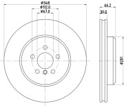 MDC83212C MINTEX brzdový kotúč MDC83212C MINTEX