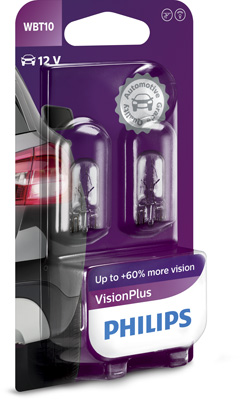 12040VPB2 Zarovka, svetlo pro cteni (interier vozidla) VisionPlus PHILIPS