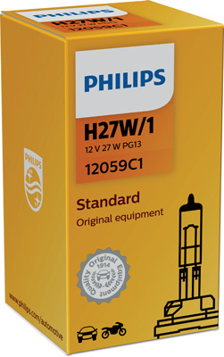12059C1 PHILIPS Žárovka H27W/1 (řada Standard) | 12V 27W | 12059C1 PHILIPS