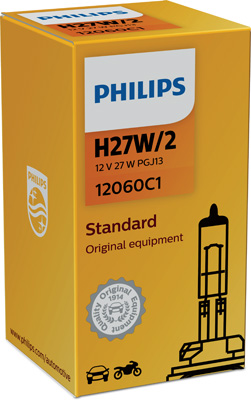 12060C1 PHILIPS Žárovka H27W/2 (řada Standard) | 12V 27W | 12060C1 PHILIPS