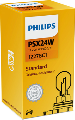 12276C1 žárovka PSX 12V 24W Hipervision (patice PG20/7) PHILIPS 12276C1 PHILIPS