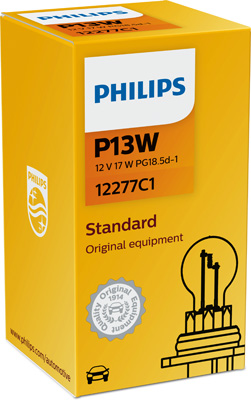 12277C1 PHILIPS Žárovka P13W (řada Standard) | 12V 13W | 12277C1 PHILIPS