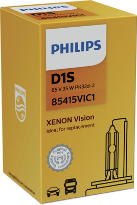 85415VIC1 PHILIPS Xenonová výbojka D1S (řada Xenon Vision) | 85V 35W | 4300K | 85415VIC1 PHILIPS