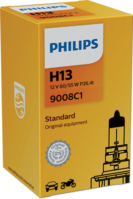 9008C1 PHILIPS Žárovka H13 (řada Standard) | 12V 60/55W | 9008C1 PHILIPS