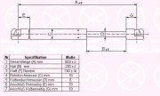 20277120 Pneumatická pružina, zavazadlový / nákladový prostor KLOKKERHOLM