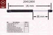 20452800 KLOKKERHOLM plynová vzpera, kapota motora 20452800 KLOKKERHOLM