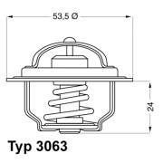 3063.75 BorgWarner (Wahler) termostat chladenia 3063.75 BorgWarner (Wahler)