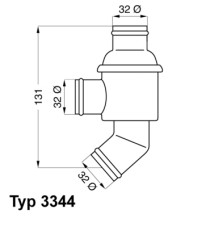 3344.80 Termostat, chladivo BorgWarner (Wahler)