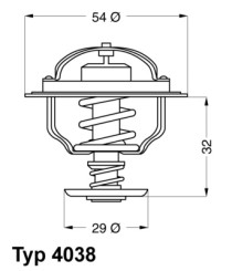 4038.81D BorgWarner (Wahler) termostat chladenia 4038.81D BorgWarner (Wahler)