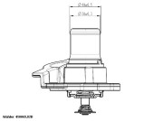 410069.82D Termostat, chladivo BorgWarner (Wahler)