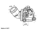 411577.80D BorgWarner (Wahler) termostat chladenia 411577.80D BorgWarner (Wahler)