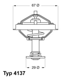 4137.80D BorgWarner (Wahler) termostat chladenia 4137.80D BorgWarner (Wahler)