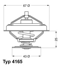 4165.79D BorgWarner (Wahler) termostat chladenia 4165.79D BorgWarner (Wahler)