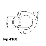 4168.92D Termostat, chladivo BorgWarner (Wahler)