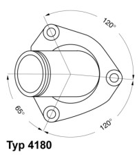 4180.82D Termostat, chladivo BorgWarner (Wahler)