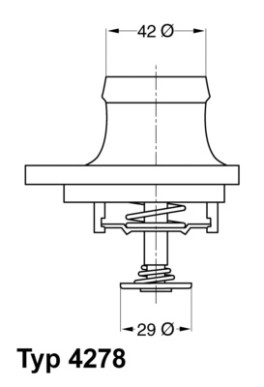 4278.80D Termostat, chladivo BorgWarner (Wahler)