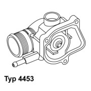 4453.87D Termostat, chladivo BorgWarner (Wahler)