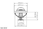 4489.90D Termostat, chladivo BorgWarner (Wahler)