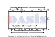 010025N AKS DASIS chladič motora 010025N AKS DASIS