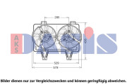 018026N AKS DASIS ventilátor chladenia motora 018026N AKS DASIS