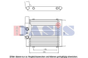 046003N Olejový chladič, motorový olej AKS DASIS