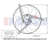 048109N AKS DASIS ventilátor chladenia motora 048109N AKS DASIS