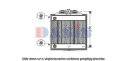 050051N AKS DASIS chladič motora 050051N AKS DASIS