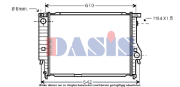 050400N AKS DASIS chladič motora 050400N AKS DASIS