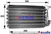 052280N Výparník, klimatizace AKS DASIS