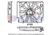 058082N AKS DASIS ventilátor chladenia motora 058082N AKS DASIS