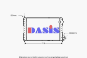 060017N AKS DASIS chladič motora 060017N AKS DASIS